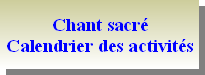 calendrier